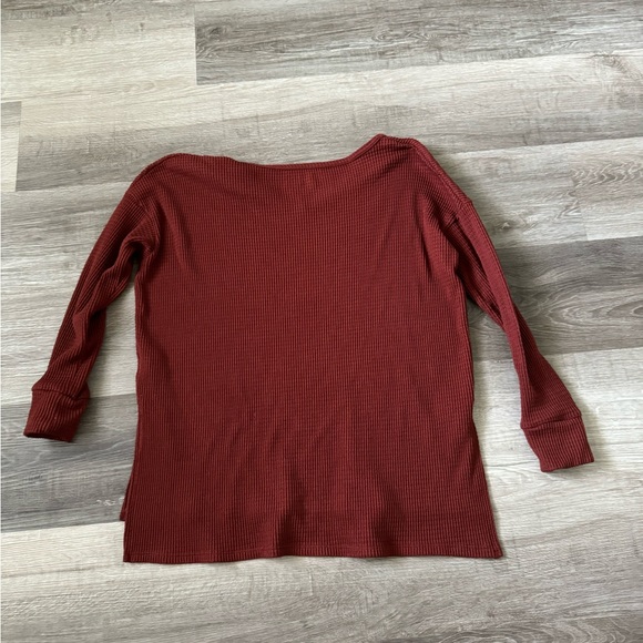 American Eagle waffle knit sweater top XS oversized - Picture 7 of 8